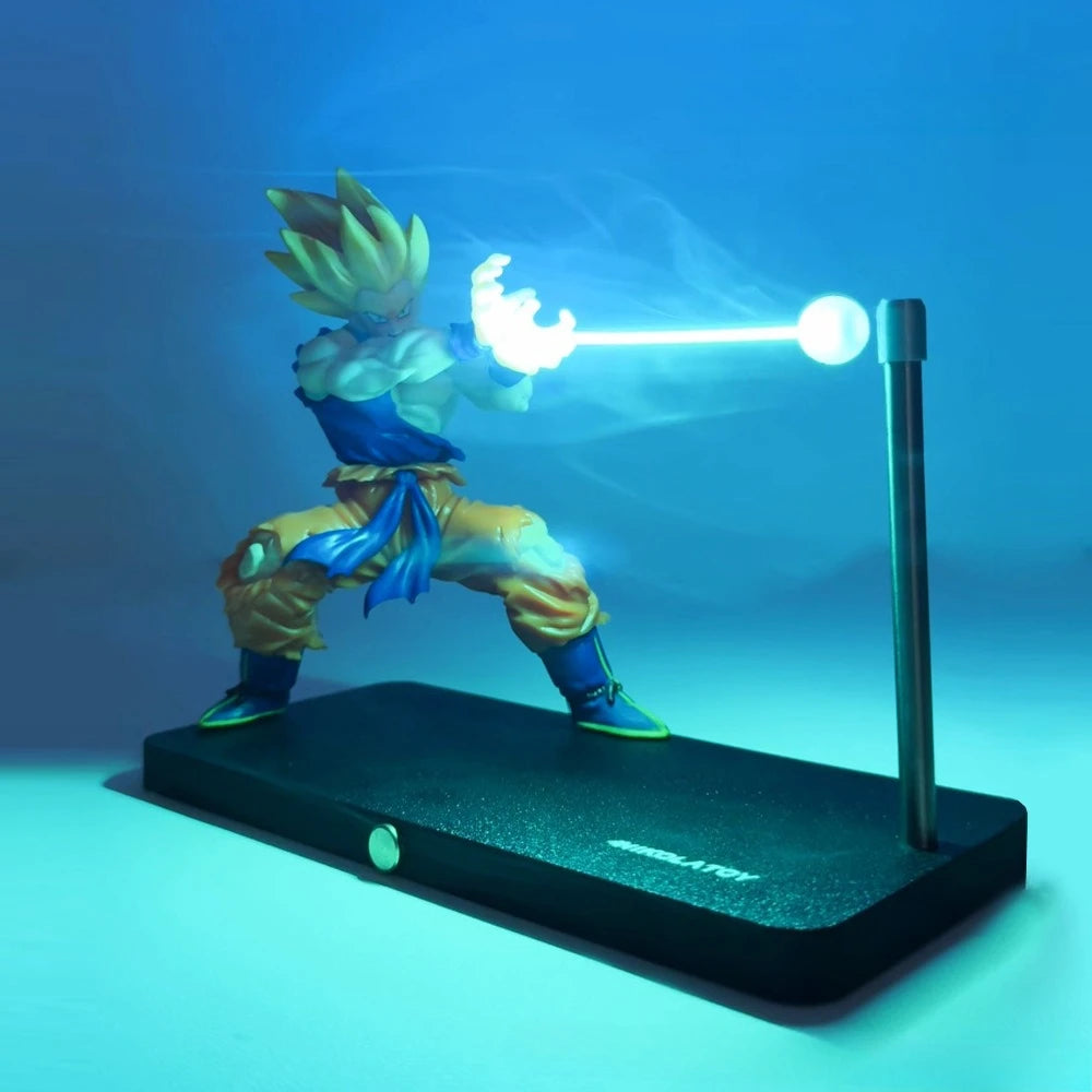 Dragon Ball Son Goku Night Light Anime Touch Kamehameha Magneticcreative Desk Decoration Cool Model Doll Boys Gifts